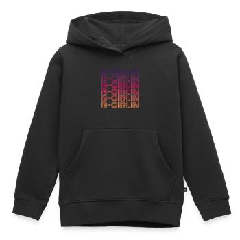 Breakdance Girl b-girl b-girlin - Sweat Premium à capuche enfant bio - noir - Devant - AI Model Kid Male (0cm)
