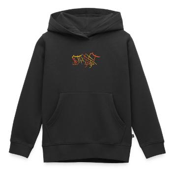 Street der Strassenköder/Strassenköter - Kinder Premium Organic Hoodie - Schwarz - Vorne - AI Model Kid Male (0cm)