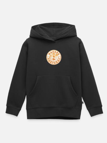 Nazare Portugal Surfer - Kinder Premium Organic Hoodie - Schwarz