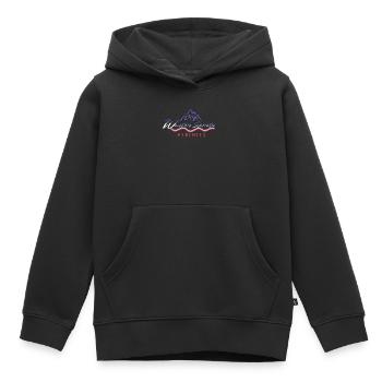 Große Pyrenäen Frankreich Wintersport - Kinder Premium Organic Hoodie - Schwarz - Vorne - AI Model Kid Male (0cm)
