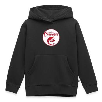 Madame Crevette Crayfish - Kids Premium Organic Hoodie - black - Front - AI Model Kid Male (0cm)