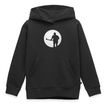 Field Hockey Hockey Player Hockey Field Hockey Ball - Kids Premium Organic Hoodie - black - Front - AI Model Kid Male (0cm)
