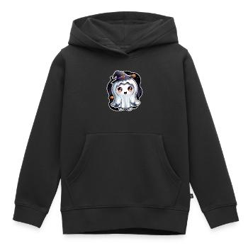 Happy Halloween Ghost Ghost Girl Magic Hat - Kids Premium Organic Hoodie - black - Front - AI Model Kid Male (0cm)