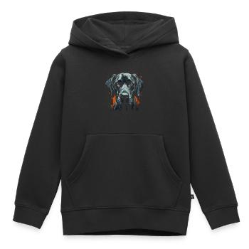 Deutsche Dogge - Kinder Premium Organic Hoodie - Schwarz - Vorne - AI Model Kid Male (0cm)