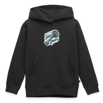 Déverrouiller les rêves - Illustration clé - Sweat Premium à capuche enfant bio - noir - Devant - AI Model Kid Male (0cm)