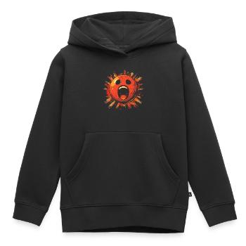 Boule de bowling effrayante - Sweat Premium à capuche enfant bio - noir - Devant - AI Model Kid Male (0cm)