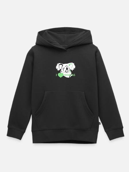 LoveKoalas - Kinder Premium Organic Hoodie - Schwarz