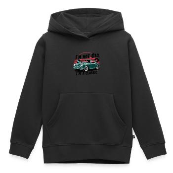 Je ne suis pas vieux, je suis un classique. - Sweat Premium à capuche enfant bio - noir - Devant - AI Model Kid Male (0cm)