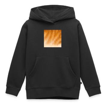 Fourrure de chat rouge - Sweat Premium à capuche enfant bio - noir - Devant - AI Model Kid Male (0cm)