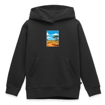 Krüger Nationalpark Südafrika Reiseposter - Kinder Premium Organic Hoodie - Schwarz - Vorne - AI Model Kid Male (0cm)