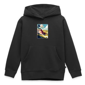 Theodore Roosevelt Nationalpark Reiseposter WPA - Kinder Premium Organic Hoodie - Schwarz - Vorne - AI Model Kid Male (0cm)