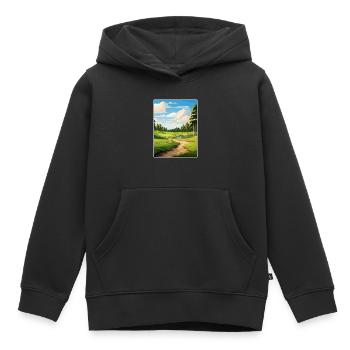 Shadow Creek Golf Course Travel Poster Souvenir - Kids Premium Organic Hoodie - black - Front - AI Model Kid Male (0cm)