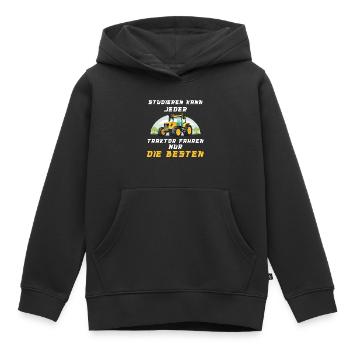 Traktor Landwirtschaft Trecker Landwirt Trecker - Kinder Premium Organic Hoodie - Schwarz - Vorne - AI Model Kid Male (0cm)