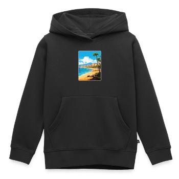 Playa de las Americas Spanien Reiseposter Souvenir - Kinder Premium Organic Hoodie - Schwarz - Vorne - AI Model Kid Male (0cm)