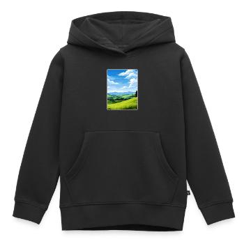 Sauerland Allemagne Affiche de voyage Peinture Souvenir WPA - Sweat Premium à capuche enfant bio - noir - Devant - AI Model Kid Male (0cm)