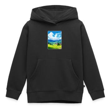 Berchtesgaden Allemagne Affiche de voyage Souvenir WPA - Sweat Premium à capuche enfant bio - noir - Devant - AI Model Kid Male (0cm)