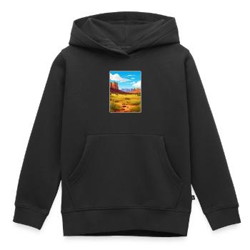 Big Bend Nationalpark Reiseposter Souvenir WPA - Kinder Premium Organic Hoodie - Schwarz - Vorne - AI Model Kid Male (0cm)