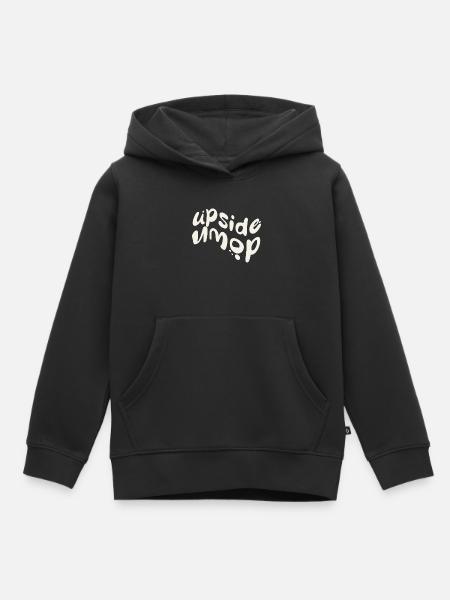 upside down - Kinder Premium Organic Hoodie - Schwarz