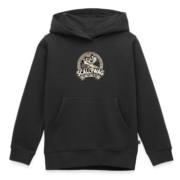 Cadeau drôle de suricate Scallywag de l'année - Sweat Premium à capuche enfant bio - noir - Devant - AI Model Kid Male (0cm)