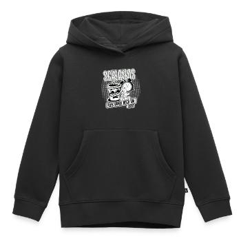 Schlaflos – aber immer noch am leben. Mom Life - Kinder Premium Organic Hoodie - Schwarz - Vorne - AI Model Kid Male (0cm)