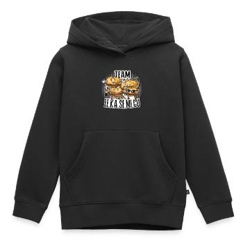 Team Le.Ka.Se.Mi.Gu – Brotzeit Crew. - Kinder Premium Organic Hoodie - Schwarz - Vorne - AI Model Kid Male (0cm)