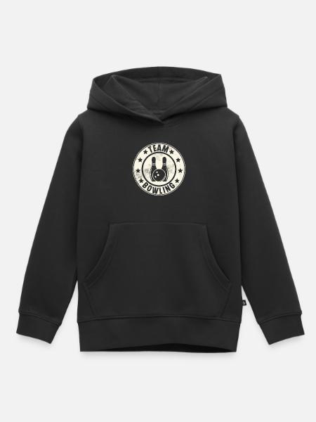 Bowling Team - Kinder Premium Organic Hoodie - Schwarz