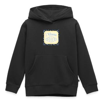 Franzbrötchen Schulkind 2. Klasse - Kinder Premium Organic Hoodie - Schwarz - Vorne - AI Model Kid Male (0cm)