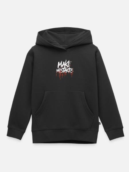 Mache Fehler - Kinder Premium Organic Hoodie - Schwarz