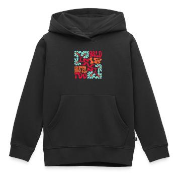 Kahl ist schön - Kinder Premium Organic Hoodie - Schwarz - Vorne - AI Model Kid Male (0cm)