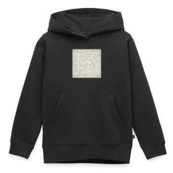 Abstraktes neuronales Netzwerk - Kinder Premium Organic Hoodie - Schwarz - Vorne - AI Model Kid Male (0cm)