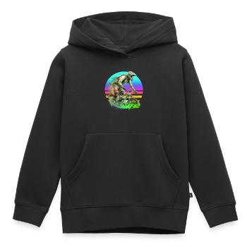 Mtb - Kinder Premium Organic Hoodie - Schwarz - Vorne - AI Model Kid Male (0cm)