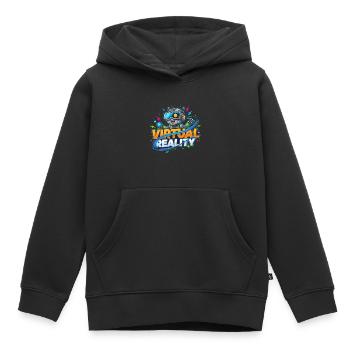 Virtual Reality Gaming Technology Kidstyle - Kids Premium Organic Hoodie - black - Front - AI Model Kid Male (0cm)