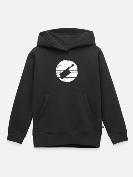 Hackmesser - Kinder Premium Organic Hoodie - Schwarz