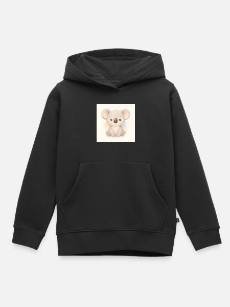 Kindermotiv_Koala - Sweat Premium à capuche enfant bio - noir