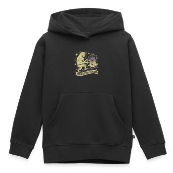 Monster Mash für dunkle Textilien by Skashirts - Kinder Premium Organic Hoodie - Schwarz - Vorne - AI Model Kid Male (0cm)