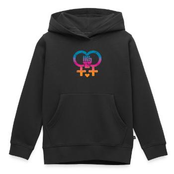 Frauenrechte Frauenpower - Kinder Premium Organic Hoodie - Schwarz - Vorne - AI Model Kid Male (0cm)