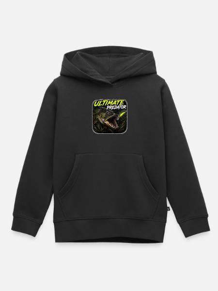 Ultimatives Predator-Hechtfang-Design - Kinder Premium Organic Hoodie - Schwarz