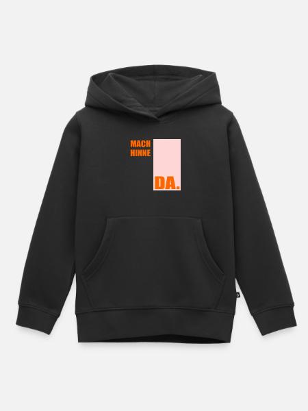 Berlinerisch Zeit Berlin - Kinder Premium Organic Hoodie - Schwarz