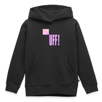 Berlin Watch out Berlinerisch - Kids Premium Organic Hoodie - black - Front - AI Model Kid Male (0cm)