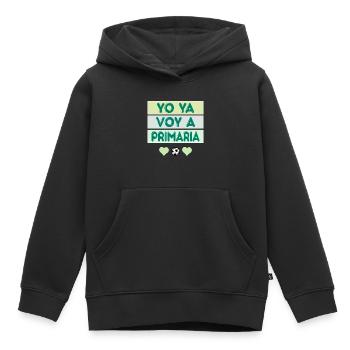 Grundschulschüler - Kinder Premium Organic Hoodie - Schwarz - Vorne - AI Model Kid Male (0cm)