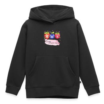 Trio des meilleurs amis de Berry - Sweat Premium à capuche enfant bio - noir - Devant - AI Model Kid Male (0cm)