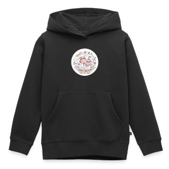 Hobby-Bäckerin Kuchenzauber - Kinder Premium Organic Hoodie - Schwarz - Vorne - AI Model Kid Male (0cm)