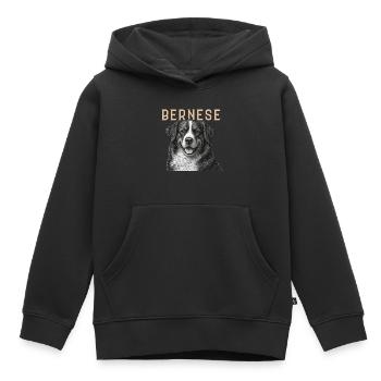 Berner Sennenhund Vintage - Kinder Premium Organic Hoodie - Schwarz - Vorne - AI Model Kid Male (0cm)