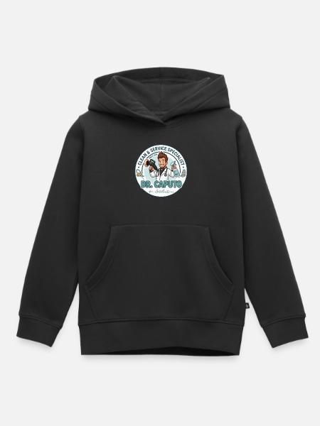 Dr. Caputo der Autoflüsterer - Kinder Premium Organic Hoodie - Schwarz