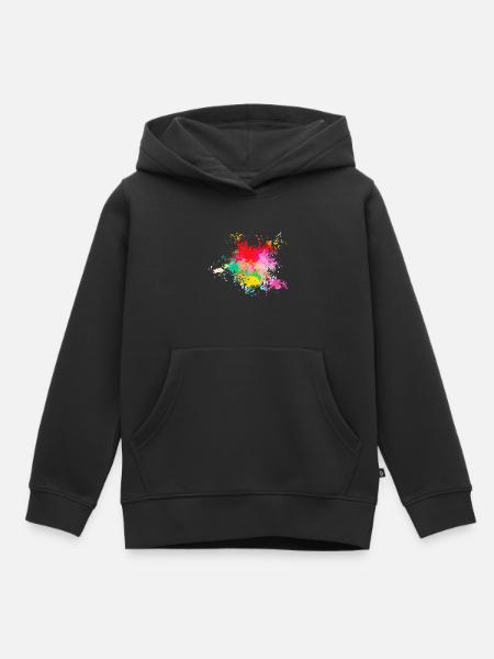 Psychedelisch - Kinder Premium Organic Hoodie - Schwarz