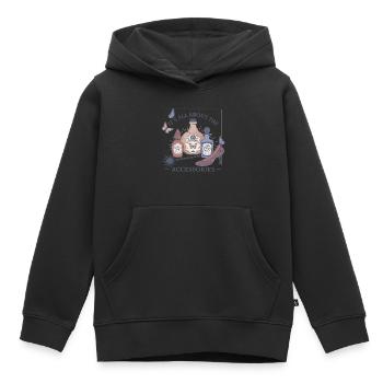 Wicked Design It's All About The Accessories - Kids Premium Organic Hoodie - black - Front - AI Model Kid Male (0cm)