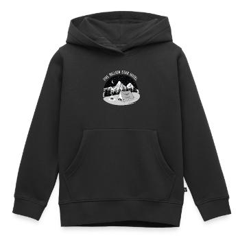 5 Billion Star Hotel - Sweat Premium à capuche enfant bio - noir - Devant - AI Model Kid Male (0cm)