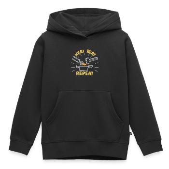 Schmied | Hufschmied - Kinder Premium Organic Hoodie - Schwarz - Vorne - AI Model Kid Male (0cm)