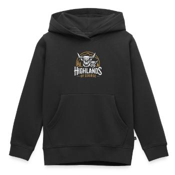 Highlands natürlich liebe meine Scottish Highlands - Kinder Premium Organic Hoodie - Schwarz - Vorne - AI Model Kid Male (0cm)