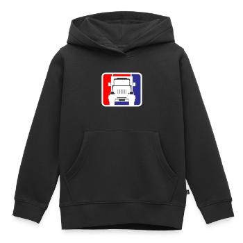 Truck Truck Logo | Colors can be changed - Kids Premium Organic Hoodie - black - Front - AI Model Kid Male (0cm)